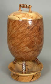 Chuck & Lisa Mosser, Wood Jar with Beads